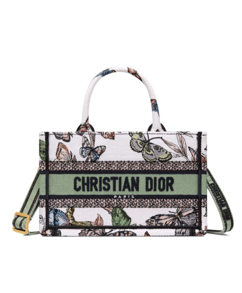 Christian Dior Mini Dior Book Tote With Strap